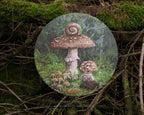 Art circle - Amanita Pantherina Mushrooms