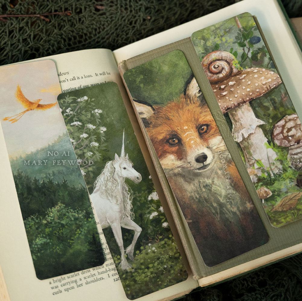 Enchanted forest - Bookmark set