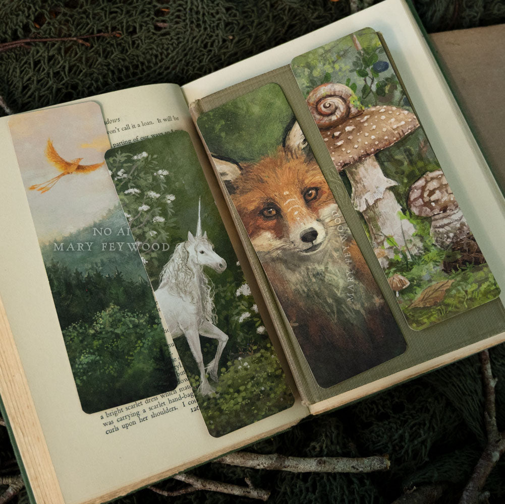 Enchanted forest - Bookmark set