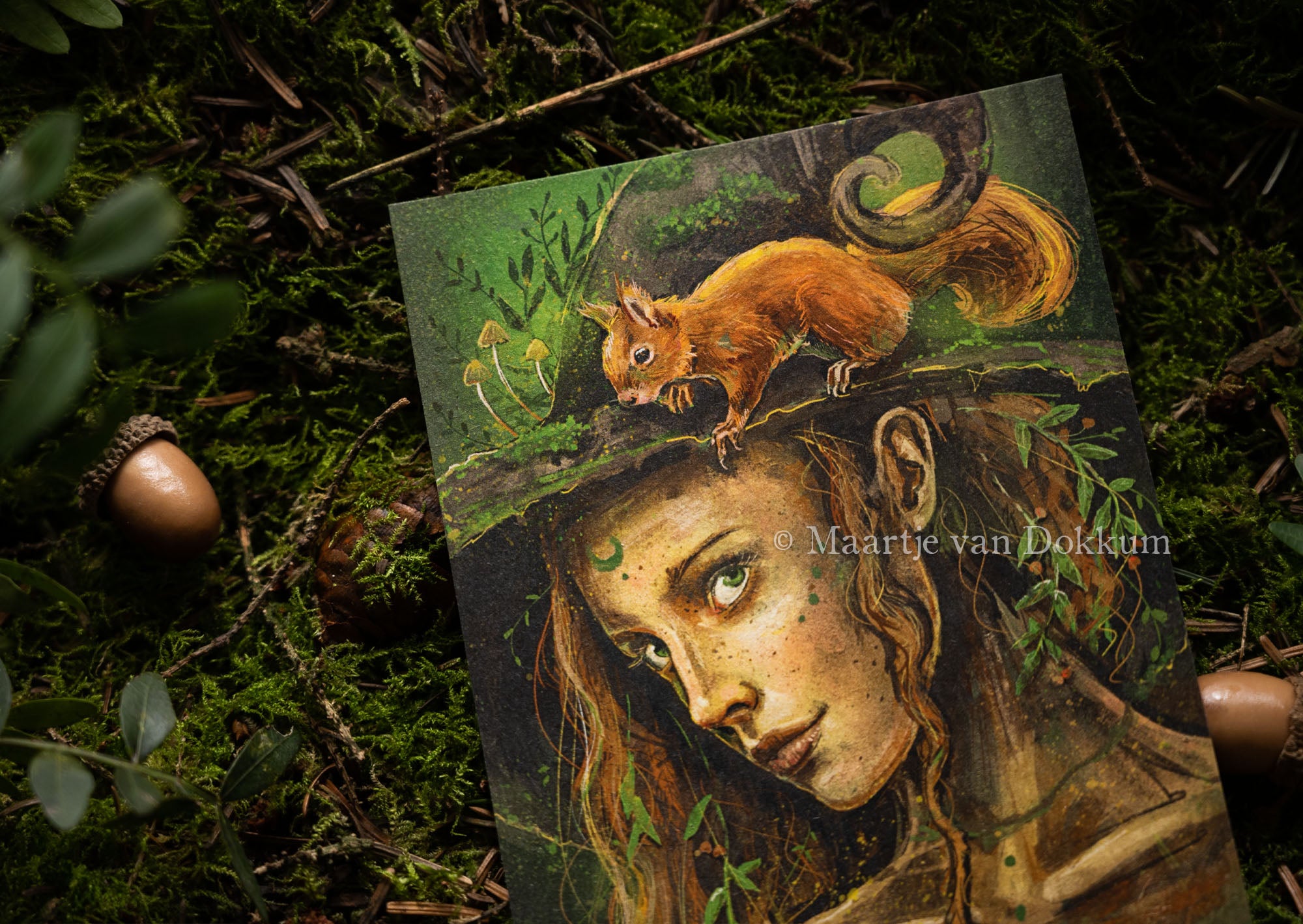 Witch with squirrel