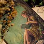 Reading in a summer forest