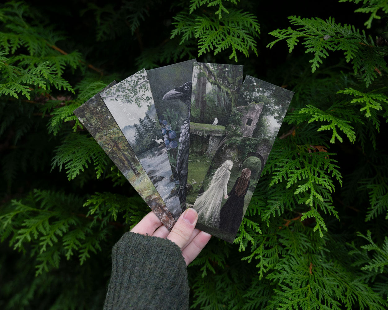 Bookmark set - Gloomy forest