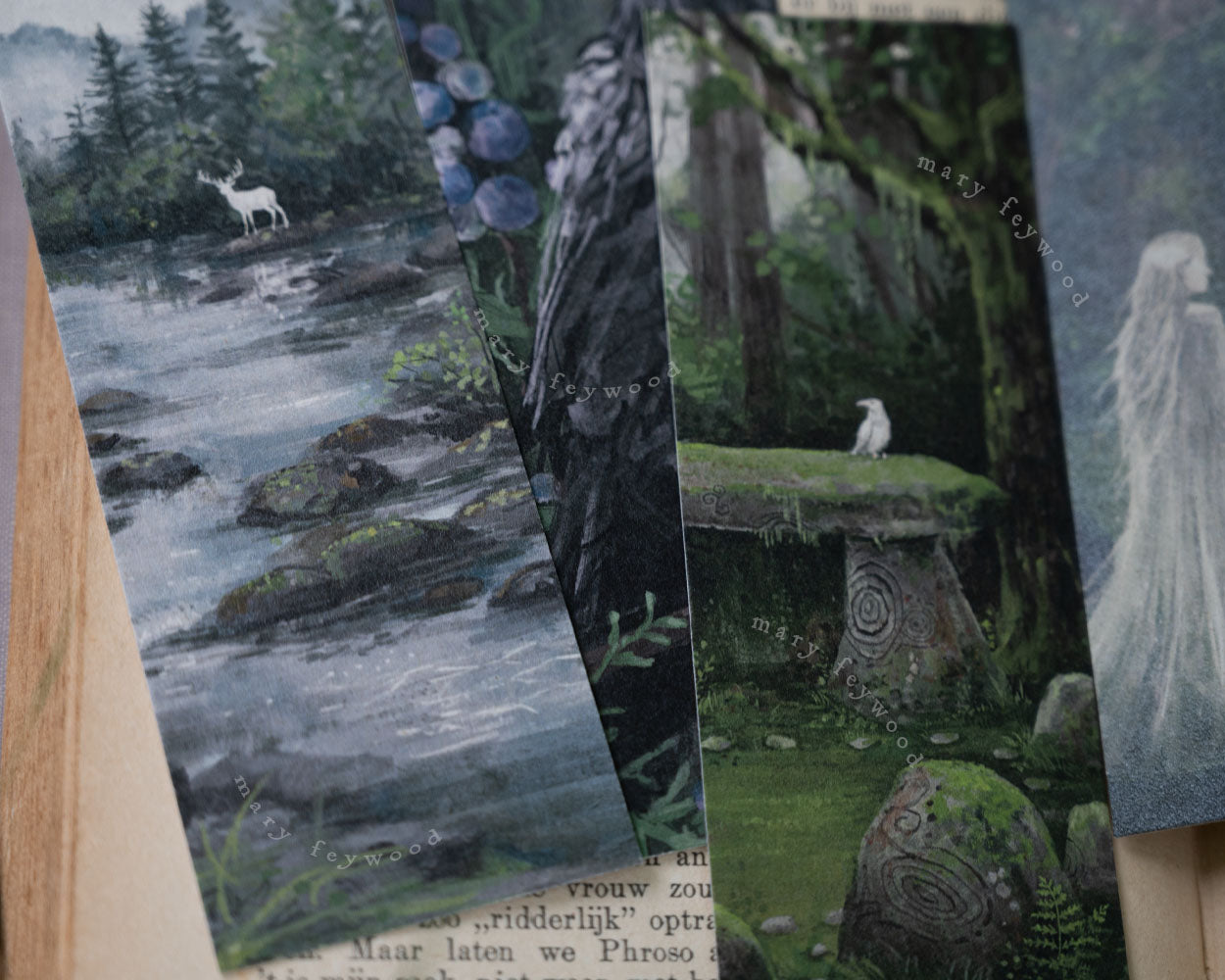Bookmark set - Gloomy forest