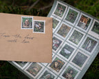 Post stamp stickers - Woodland mail