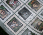 Post stamp stickers - Woodland mail